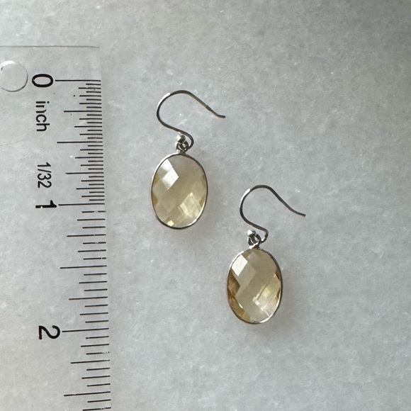 NWOT Tuckernuck Lemon Drop Earrings, Citrine, Sterling Silver - Picture 6 of 6
